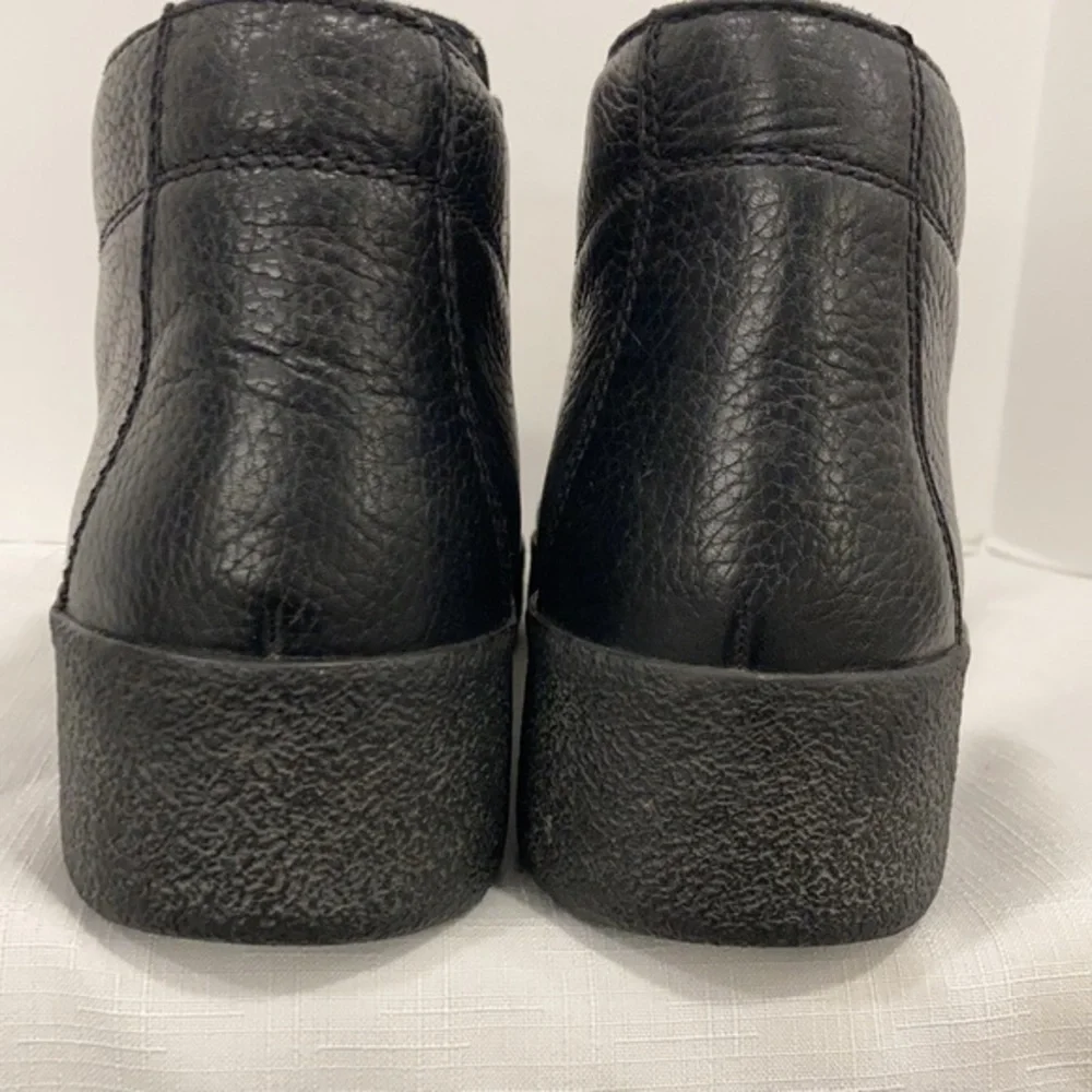 Sioux Men's Black Leather Zip Boots Size 10
